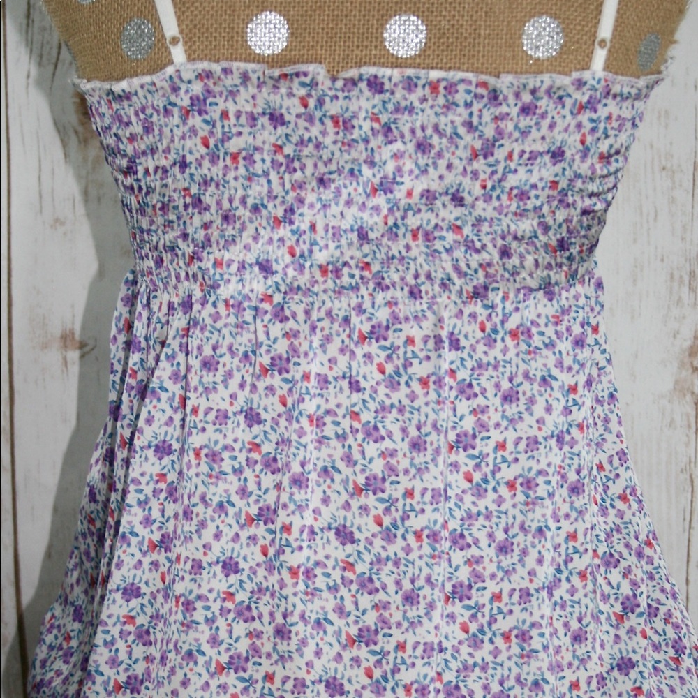 NWT NEVER WORN PURPLE SMOCKED TANK TOP